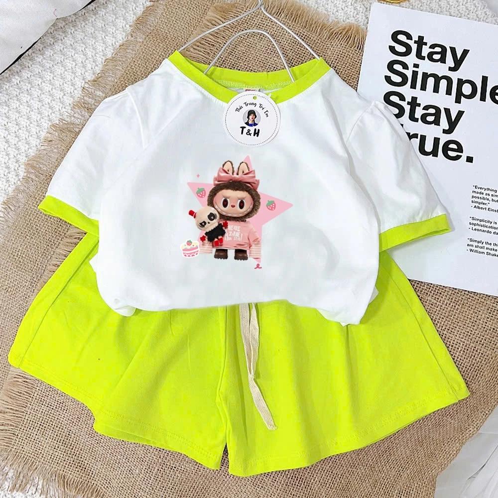 Bộ đồ bé gái in hình 3D HOT TREND chất vải dày mịn thoáng mát được các bé yêu thích BGL38