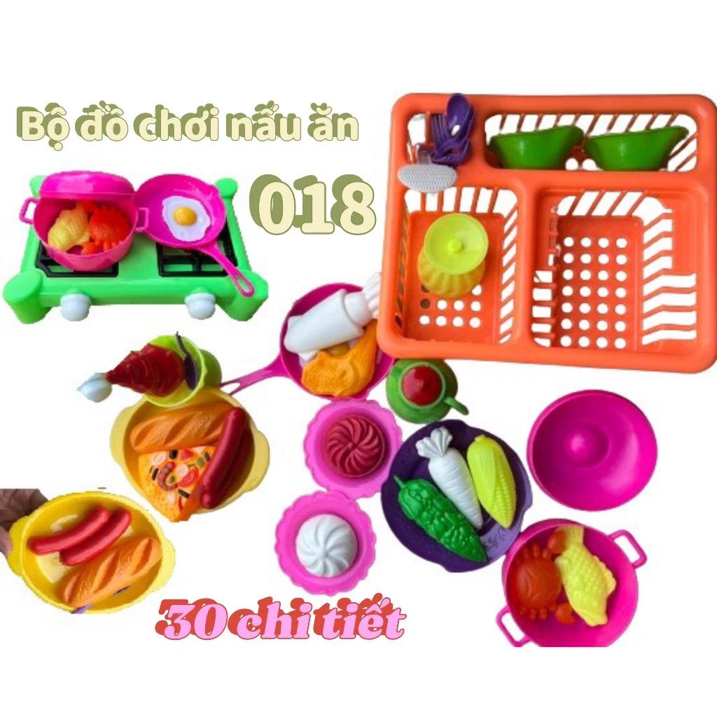 Bộ Đồ Chơi Nấu Ăn Nhà Bếp 30 Chi Tiết Cho Bé Trẻ Em Mô Phỏng Bé Gái Nấu Ăn Bé Trai Và Bé Gái Cắt Trái Cây Bộ Nấu Ăn