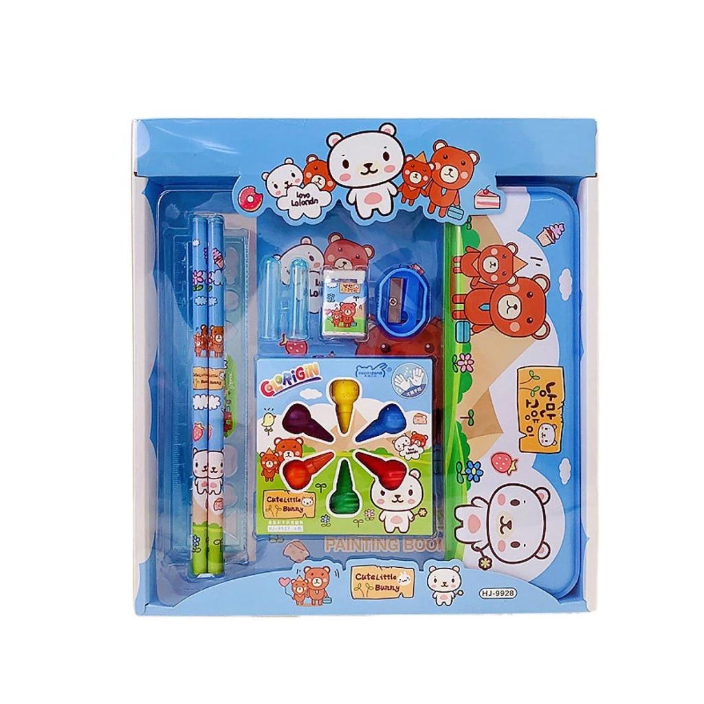 Bộ Dụng Cụ Học Tập Gồm 8 Món Cute Dễ Thương