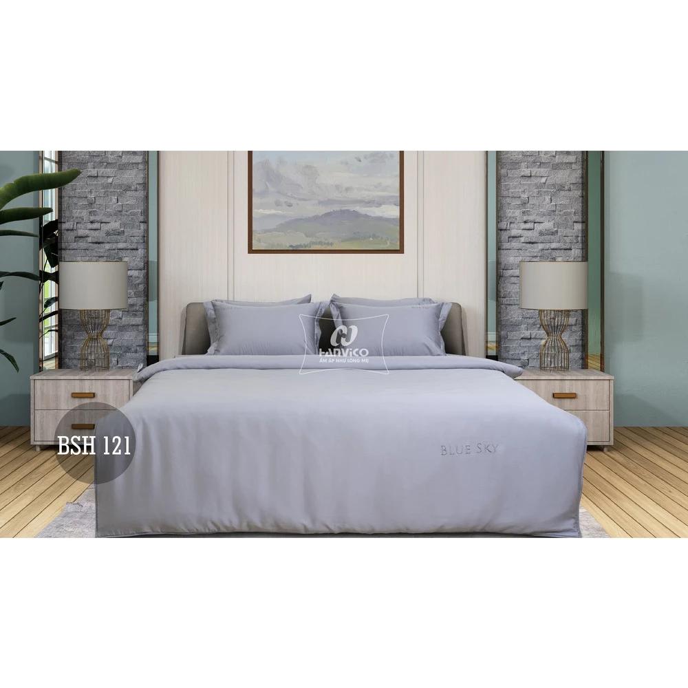 Bộ ga chun chần Hanvico Blue Sky BSH121 Tencel 60s