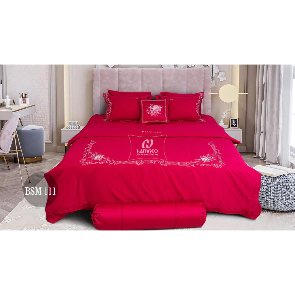 Bộ ga phủ thêu Hanvico Blue Sky – BSM111