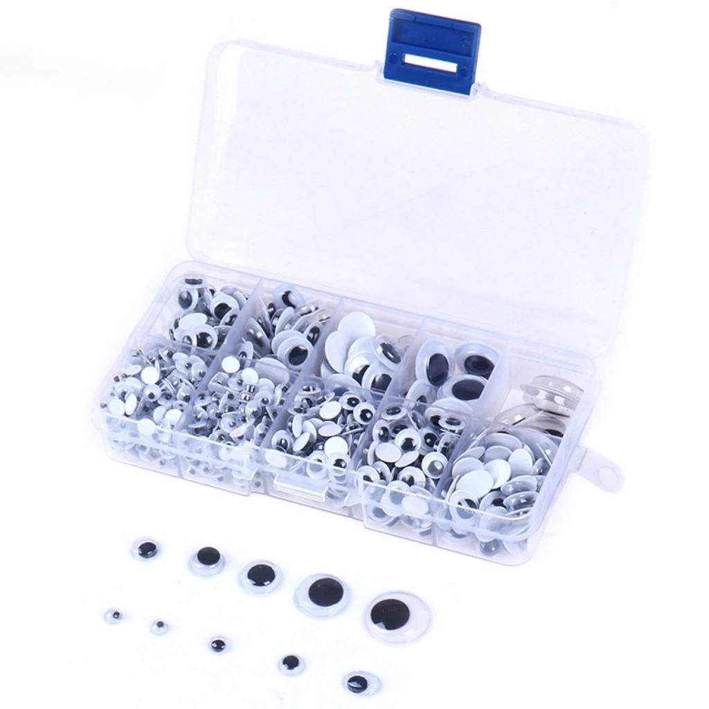 Bộ mắt nhựa gắn búp bê, thú bông kích thước từ 4mm- 18mm