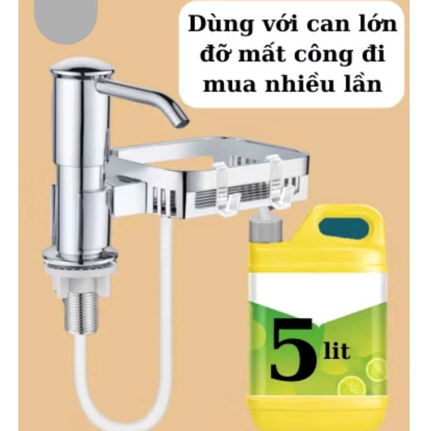 Bộ vòi xịt hút dầu rửa bát kèm giá đựng giẻ treo vòi rửa chén N174, vòi bơm nước rửa chén gắn chậu có móc treo tiện dụng