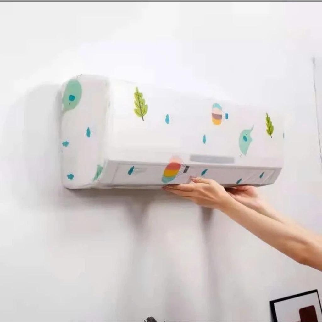 Bọc điều hòa chống bụi HOẠ TIẾT, túi bọc điều hòa, vỏ bọc điều hòa, máy lạnh, rèm điều hòa bằng vải nilon họa tiết