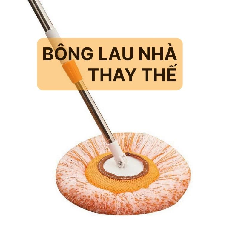 Bông lau tròn màu cam thay thế cây lau hoa hướng dương - Bong lau cây lau hoa hướng dương