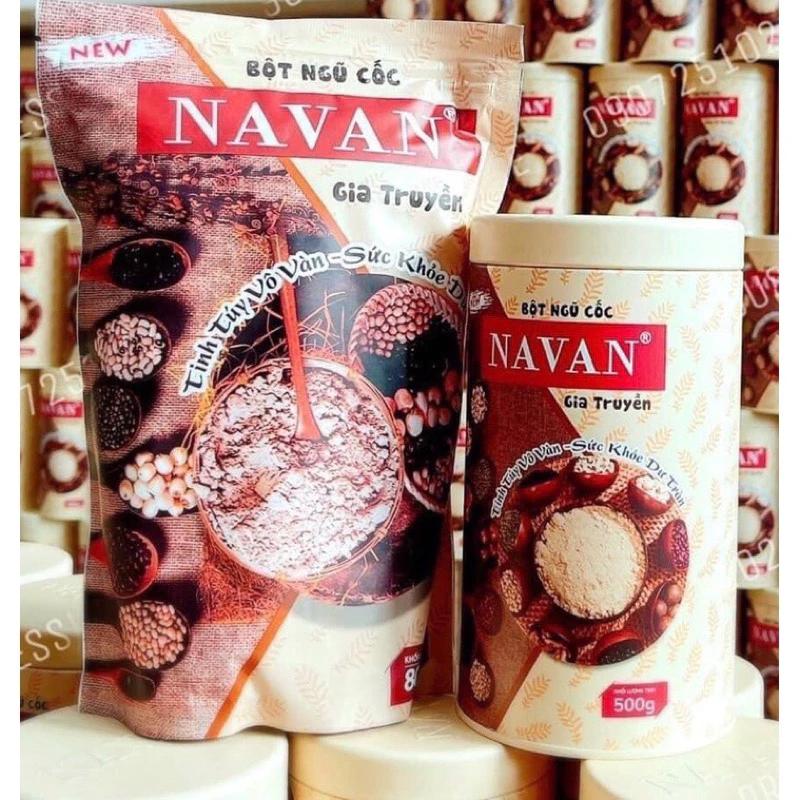 Bột ngũ cốc navan -( chính hãng chứa 7 loại đậu cho dạng túi và 9 vị cho loại hộp 500g ) cực kì bổ dưỡng