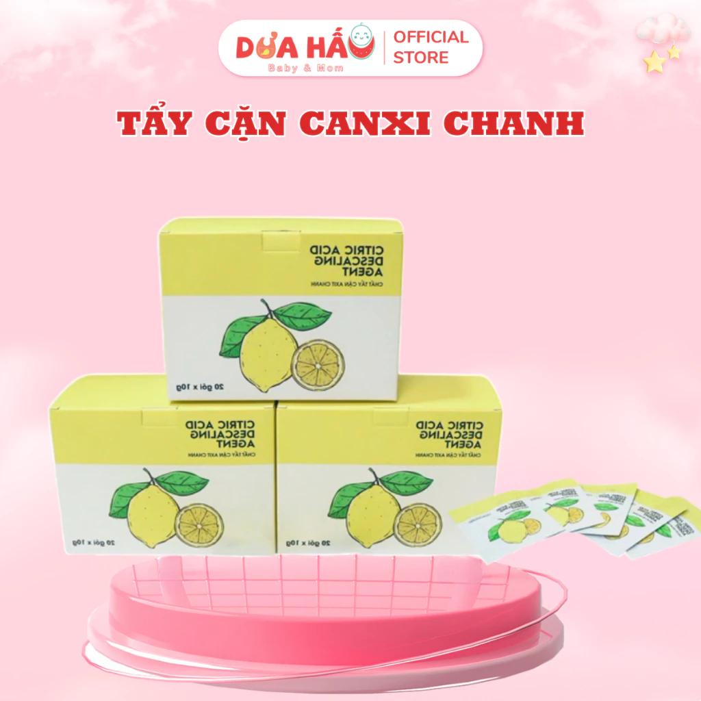 Bột Tẩy Cặn Canxi Axit Chanh Tự Nhiên An Toàn, Vệ Sinh, Tẩy Cặn Canxi Đáy Bình Đun Nước, Nồi Cháo Chậm