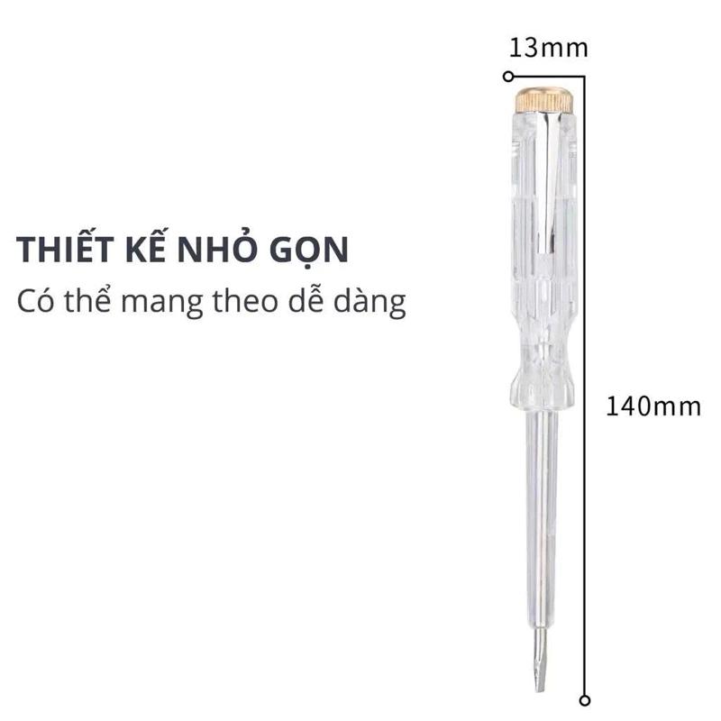 Bút Thử Điện 100-500V Nhỏ Gọn, Tiện Lợi, An Toàn Sử Dụng