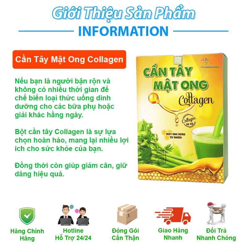 Cần tây mật ong collagen bột cần tây giảm cân nhanh cấp tốc giảm béo an toàn nguyên chất chính hãng