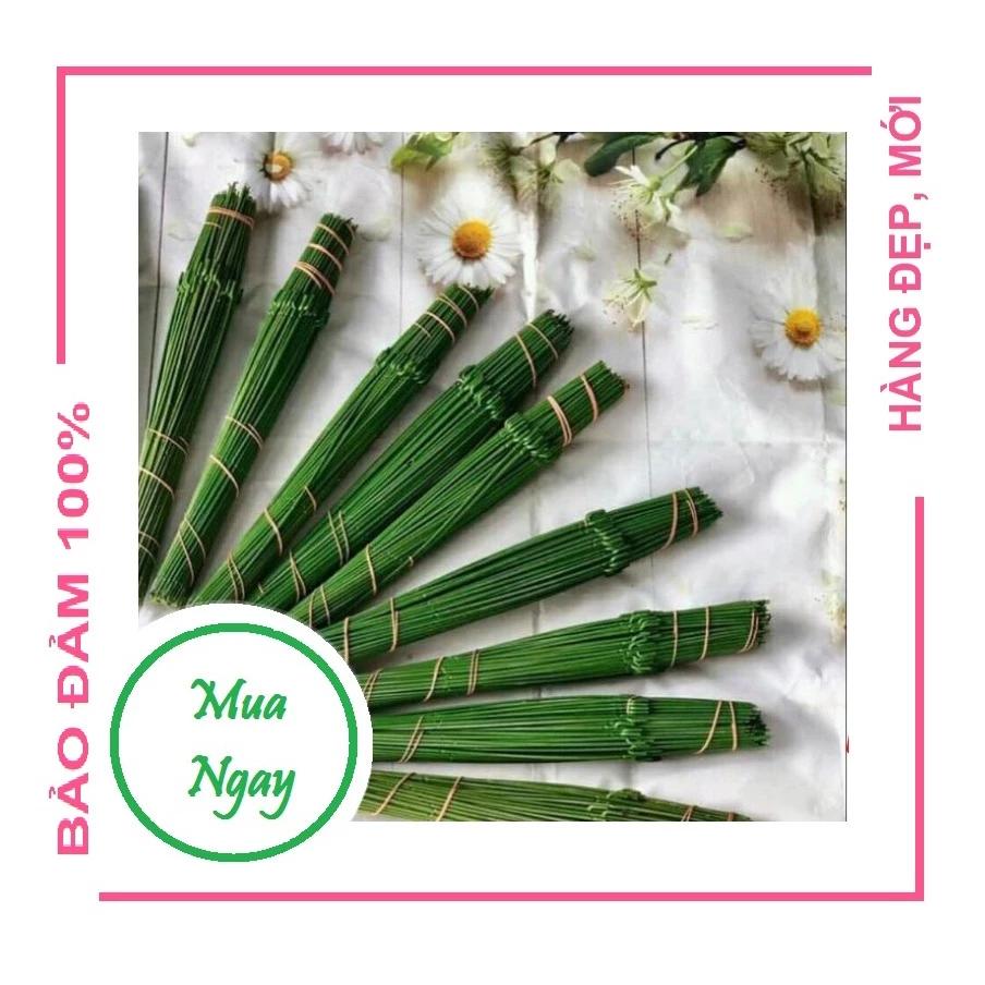 Cành kẽm làm hoa giả, bọc nhựa [Bó 10 que] cắm thân hoa hồng sáp, giấy nhún phụ kiện handmade Pinky shop mã CKLH1