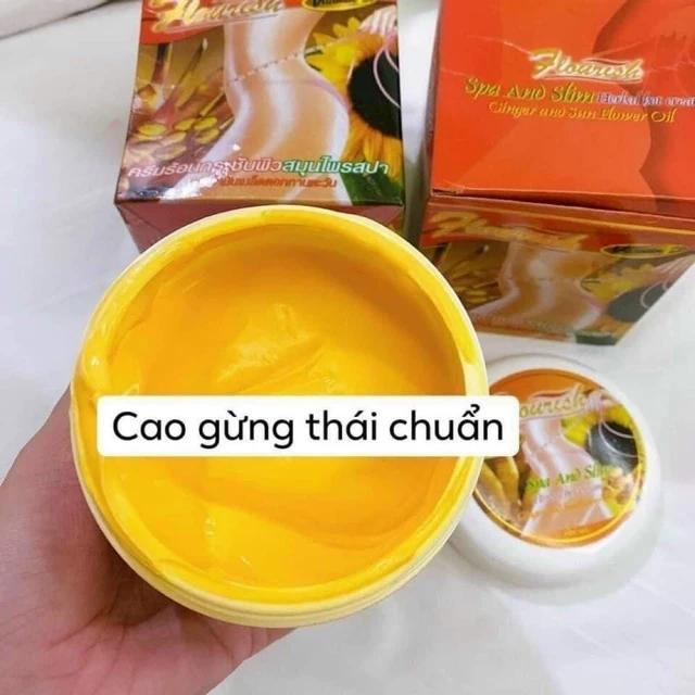 Cao gừng tan mỡ Flourish giảm mỡ bụng giảm mỡ đùi bắp tay bắp chân săn chắc da tan mỡ body hiệu quả