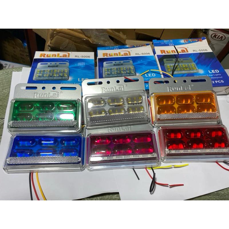 cặp đèn sườn, cặp đèn led hông xe tải cao cấp Run Lai siêu sáng 5006 siêu bền 12v 24v có clip đấu