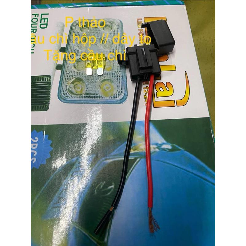 cầu chì hộp cả bộ 2 dây to song song chống nước tặng kèm cầu chì 20a