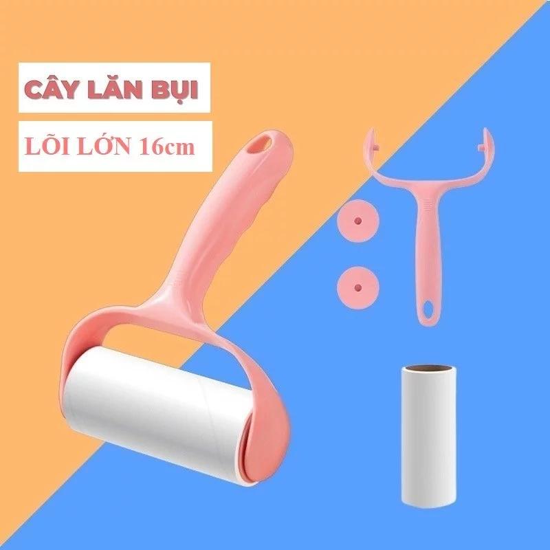 Cây Lăn Bụi LỚN 16cm - Cây Lăn Quần Áo Cán Cong Làm Sạch Lông Chó Mèo Trên Ga Giường