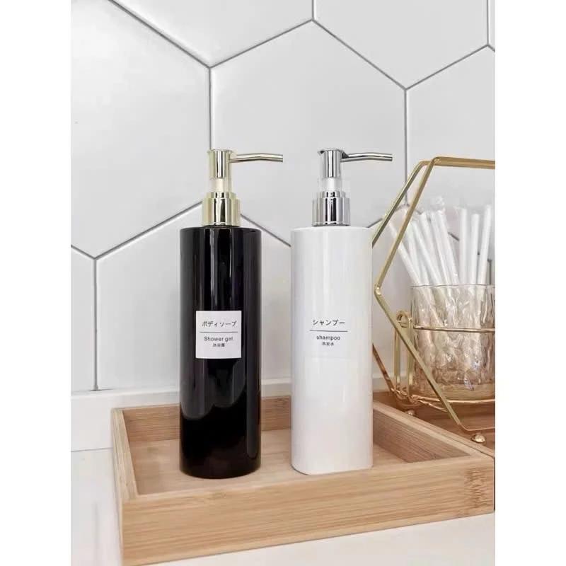 Chai đựng dầu gội, bình chiết mỹ phẩm sữa tắm SHOWER GEL có VÒI NHẤN 450ml