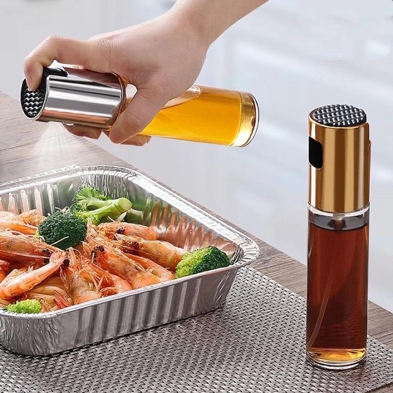 Chai xịt dầu ăn bằng thủy tinh dạng phun sương 100ml