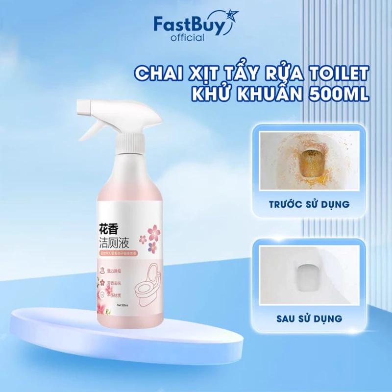 Chai Xịt Tẩy Rửa Bồn Cầu, Nhà Vệ Sinh Đa Năng 500ML Siêu Sạch Hương Nước Hoa Anh Đào Khử Khuẩn