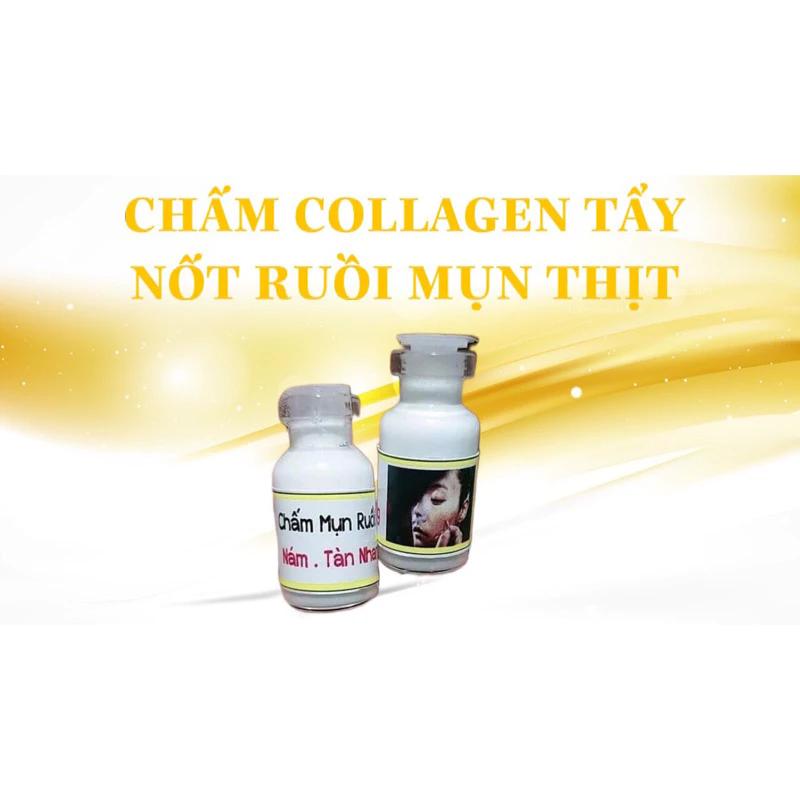 Chấm Collagen Tẩy Nốt Ruồi Tại Nhà, Tàn Nhang Mụn Cóc. Đồi Mồi, Mụn Cơm Mụn Dư Mắc Cá Chân