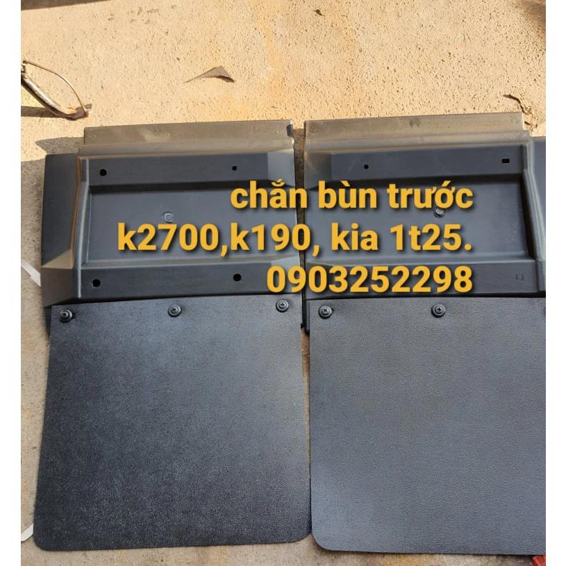 chắn bùn bánh trước, vè chắn bùn kia k2700, kia 1t25, k190 nhựa kèm cao su treo ben dưới bên phụ hoặc lái