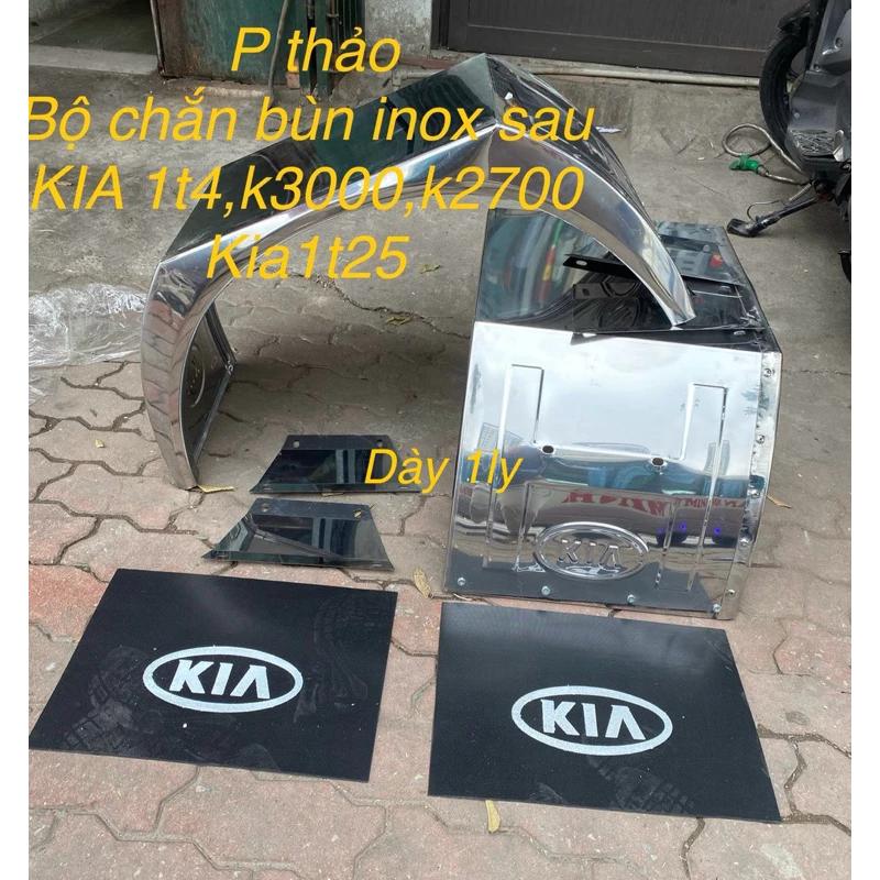 Chắn bùn inox sau dày 1ly loại tròn xe tải kia1t4,k165,k140,k3000,k2700( Bản ngang 37cm)
