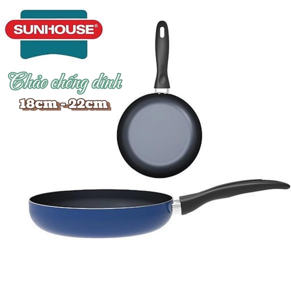 Chảo trơn chống dính SUNHOUSE SAVING 18-22cm (không dùng bếp từ)
