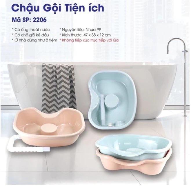 Chậu gội đầu tại giường cho người già, bà bầu, trẻ nhỏ Nhựa Việt Nhật - Thau gội đầu tiện ích