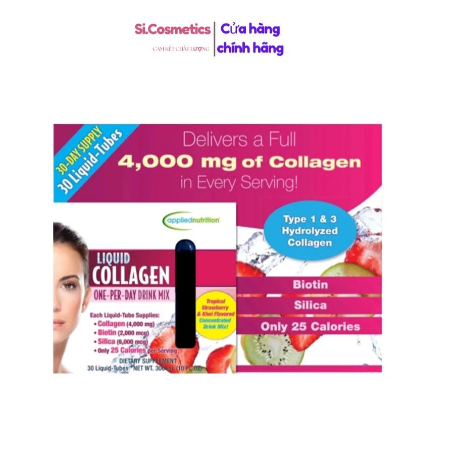 [CHÍNH HÃNG] Collagen dạng nước Liquid Collagen của Mỹ - Hộp 30 ống