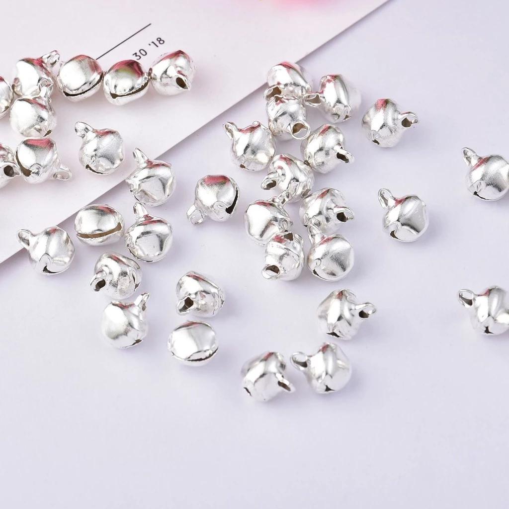 Chuông bạc lục lạc 6mm làm charm gắng vòng tay handmade,làm chuông, phụ kiện trang trí decor đa dụng