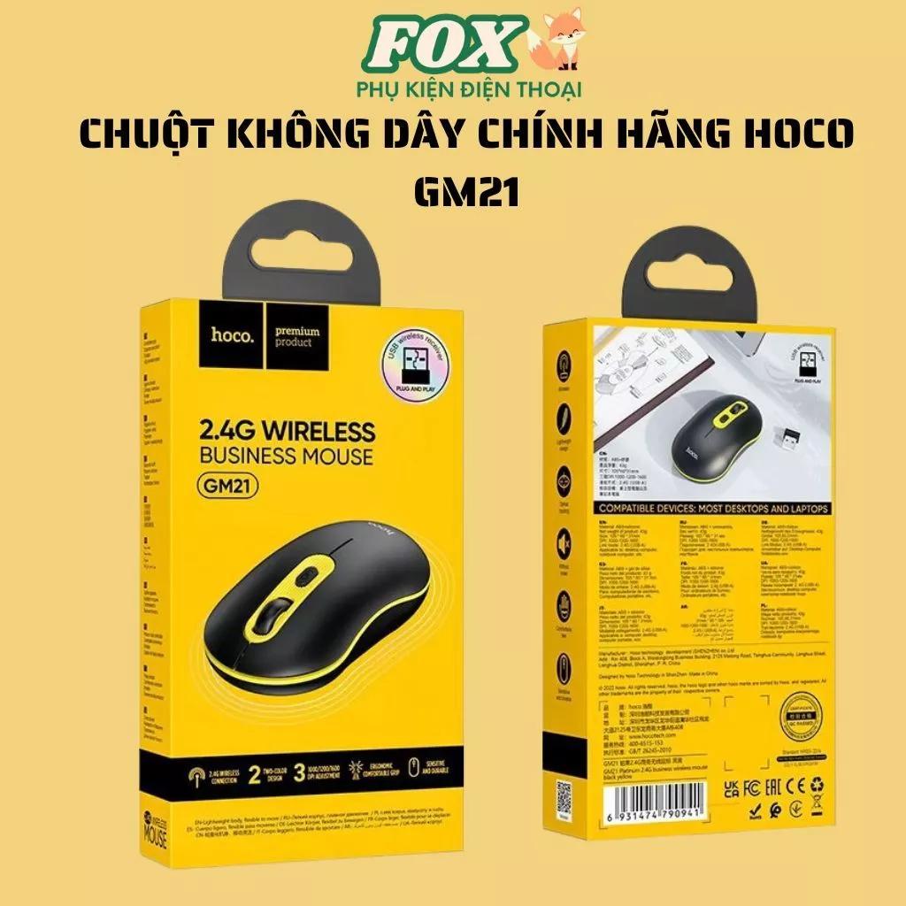 Chuột không dây chính hãng Hoco GM21 cho máy tính,laptop,PC nhỏ gọn - bảo hành 24 tháng