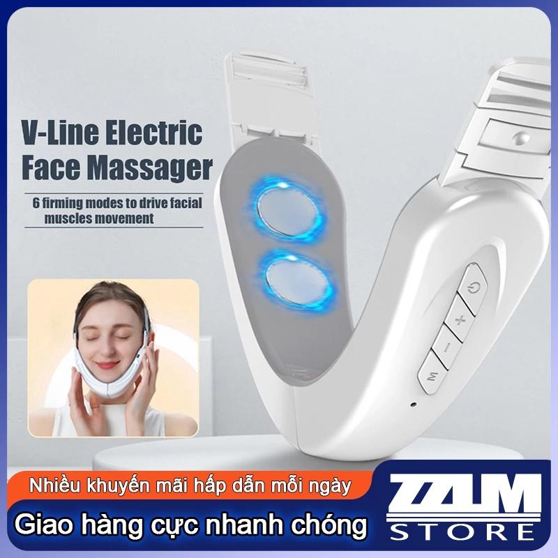 Có hàng sẵn Đai định hình khuôn mặt điện V 12 bánh răng Máy massage siêu nhỏ hiện tại nâng cằm đôi cho phụ nữ Làm đẹp