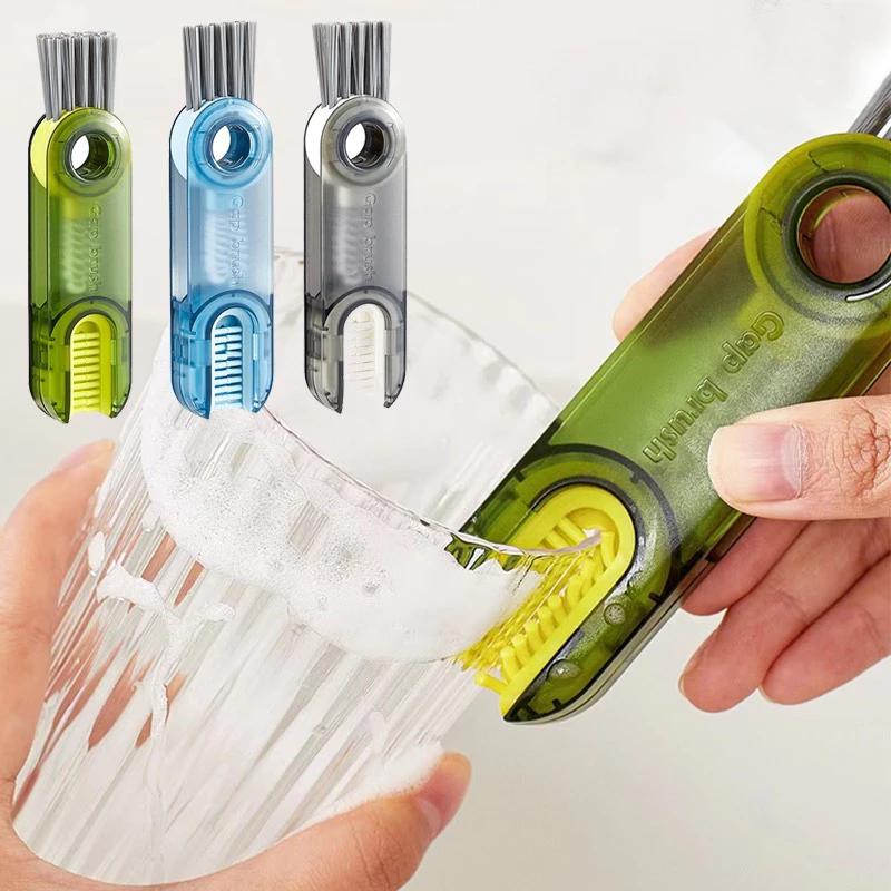 Cọ Vệ Sinh Bình Nước 3in1 Tiện Lợi, bàn chải vệ sinh cốc ly đa năng