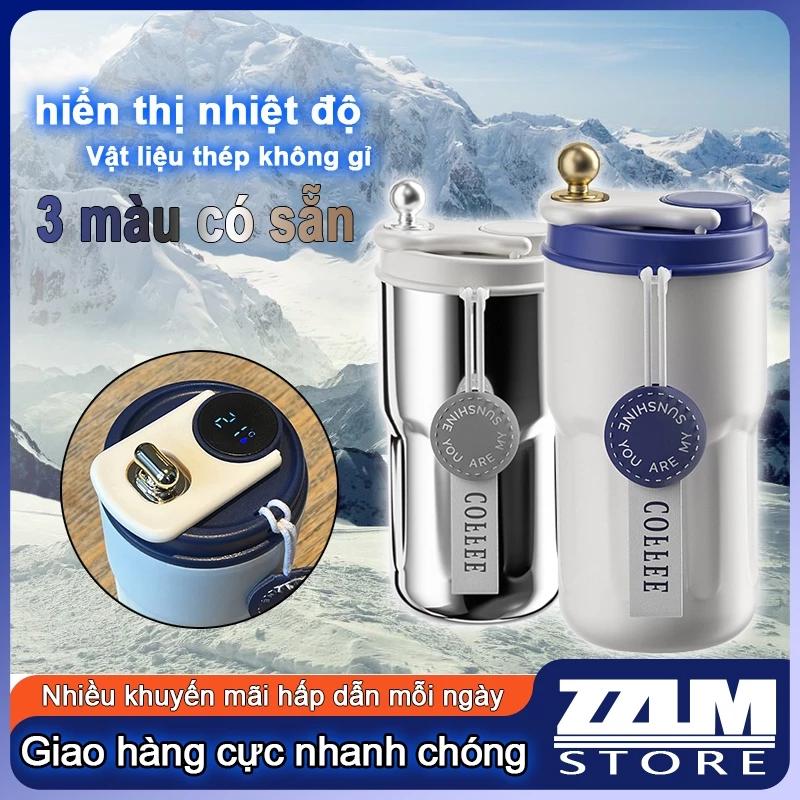 Cốc giữ nhiệt hiển thị nhiệt độ thông minh, cốc giữ nhiệt inox 316, cốc uống nước trực tiếp di động dành cho cặp đôi