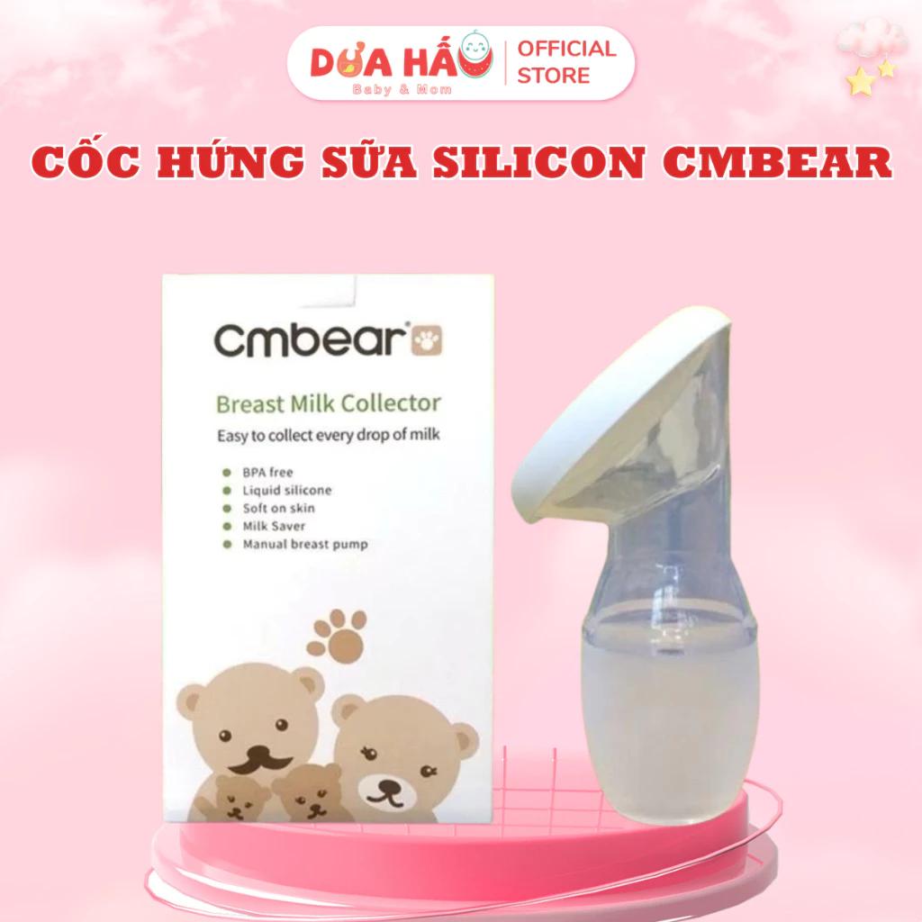 Cốc Hứng Sữa Silicon Cmbear An Toàn Và Tiện Lợi ( Loại Đơn 1 Cái Silicone)
