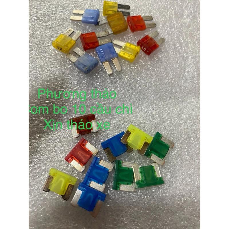 COM BO 10 CẦU CHÌ XỊN K200, K250, HI NO, CÁC DÒNG XE ĐỜI MỚI, HUYDAI, các loại cầu chì xe