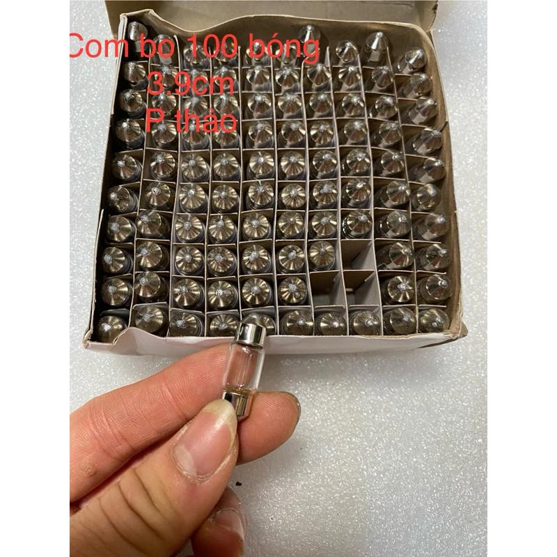 com bo 100 bóng con lợn, bóng đèn trần , bóng biển số cỡ 3,1cm hoặc 3,8cm