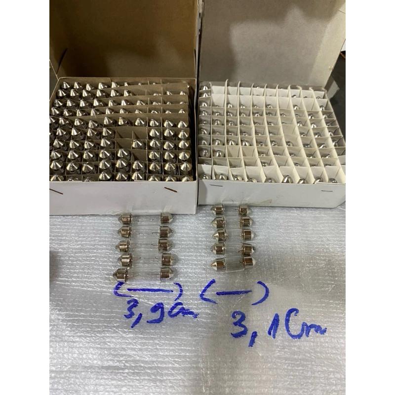com bo 5 bóng đèn trần trong ca bin, bóng con lợn sợi đốt 12v 24v
