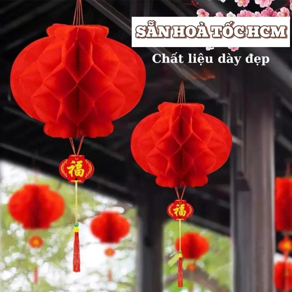 Combo 10-20-50 Cái Lồng Đèn Giấy Trang Trí Tết 2025