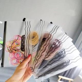 Combo 100 dây chun buộc tóc trơn đủ màu