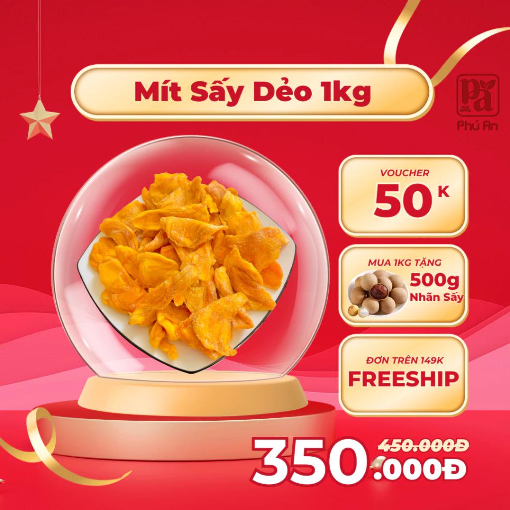 Combo 1kg mít sấy dẻo Phú An thập cẩm sấy hoa quả sấy mứt trái cây ăn vặt mix xoài sấy vỏ bưởi chanh dây dừa non cam sấy
