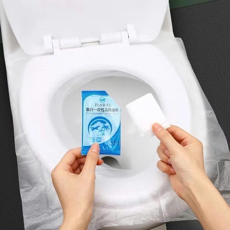 Combo 20 Miếng lót bồn cầu dùng 1 lần nhà vệ sinh công cộng, chống thấm nước