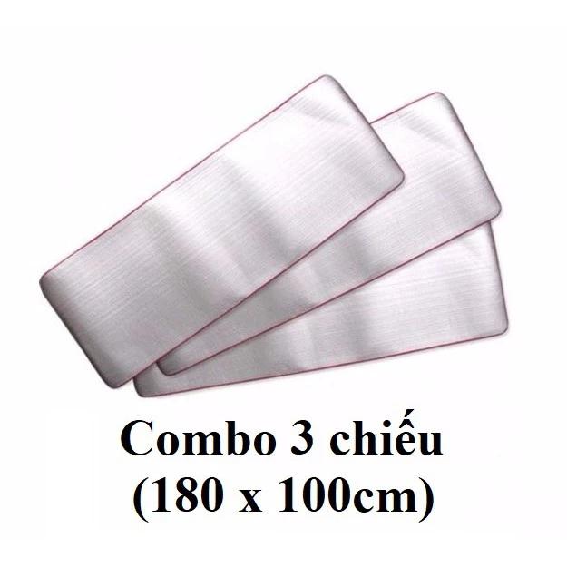 Combo 3 chiếu ngủ, thảm ngủ văn phòng, du lịch, picnic - Chiếu ngủ văn phòng buổi trưa
