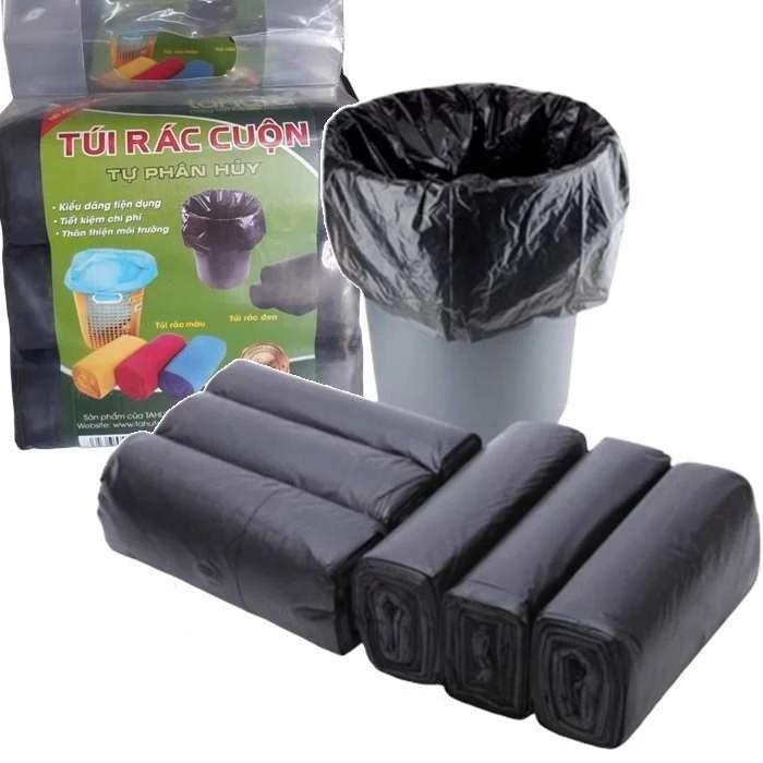 Combo 3 cuộn túi đựng rác tự phân hủy size trung 55x65cm TAHUFA 500g