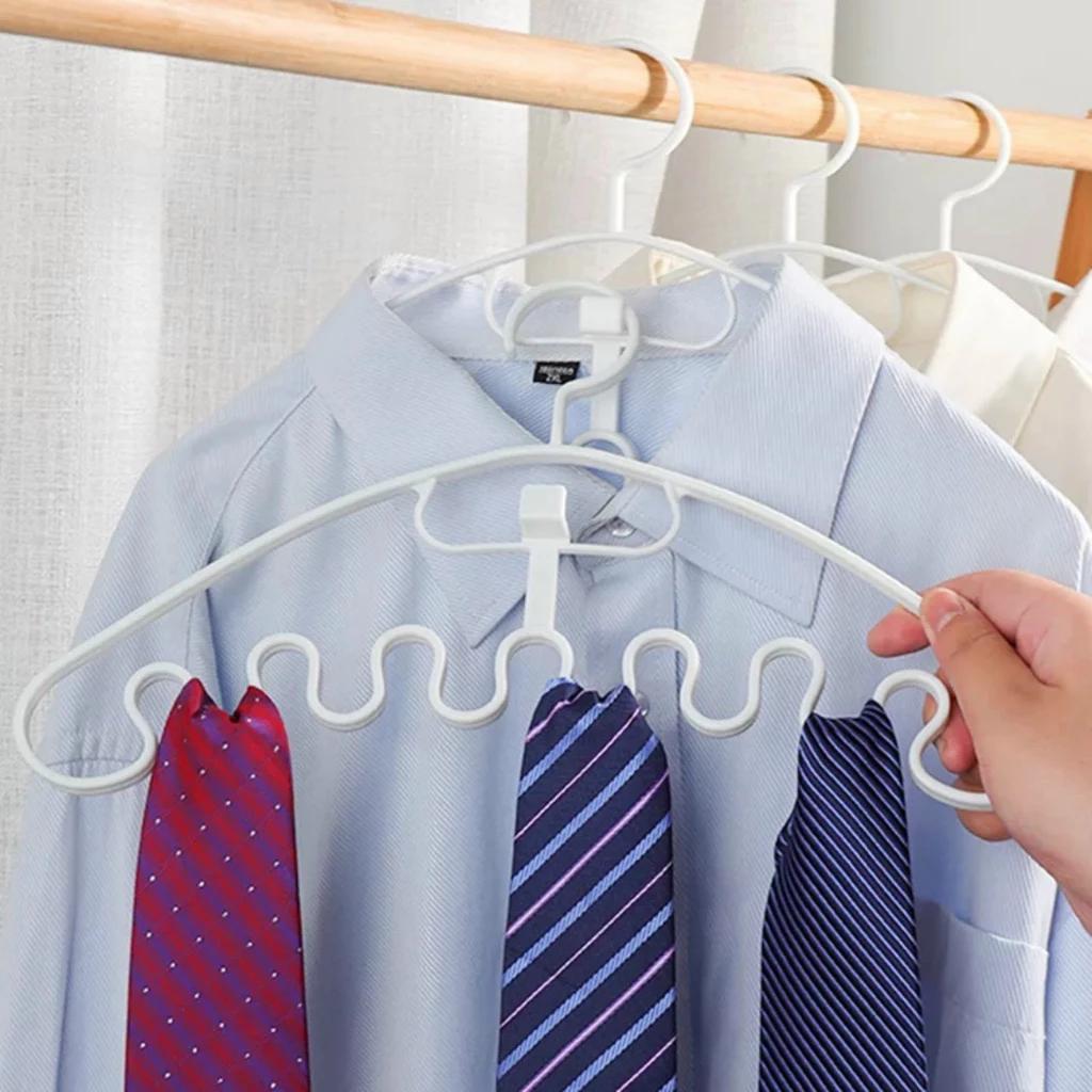 Combo 5 cái móc treo quần áo bằng nhựa dẻo treo áo bra, đồ lót, phụ kiện, sắp xếp tủ quần áo gọn gàng - Móc nhựa lượn s
