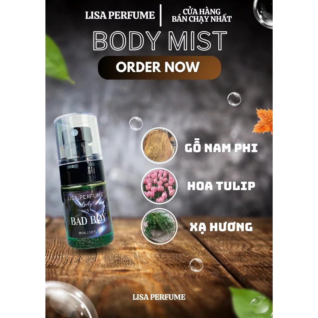 Combo BODY MIST NAM 30ml Tặng Xịt Miệng (Ngẫu Nhiên) ! Chỉ 85k Combo giá siêu hời