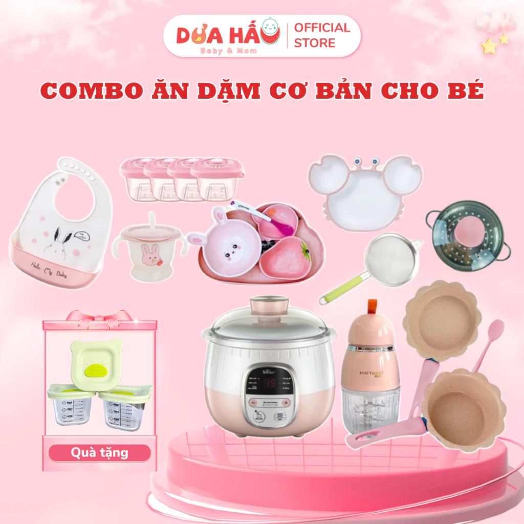 Combo Chế Biến Ăn Dặm Cho Bé Cơ Bản Giá Rẻ (Tặng Sổ Tay & Khuôn Hũ Non)