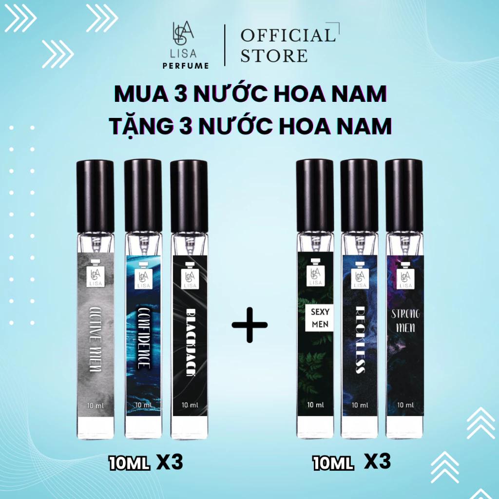 combo đổi mới mỗi ngày - set 6 chai 6 mùi khác nhau best seller của shop active -sexy-strong men
