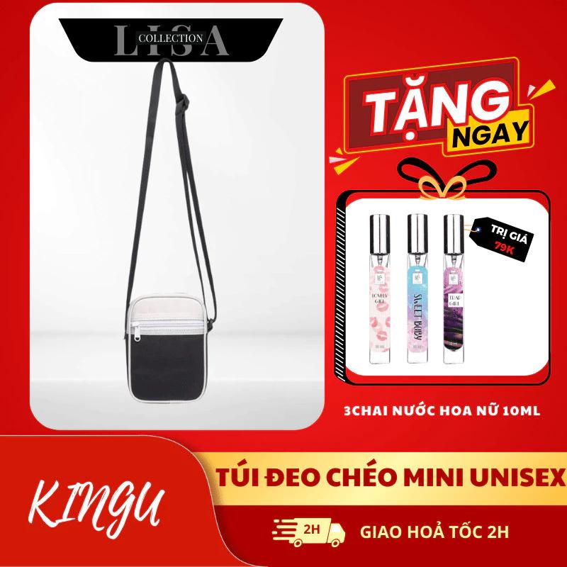 Combo túi Mini Unisex Đen/Trắng tặng nước hoa 10ml Nam/nữ