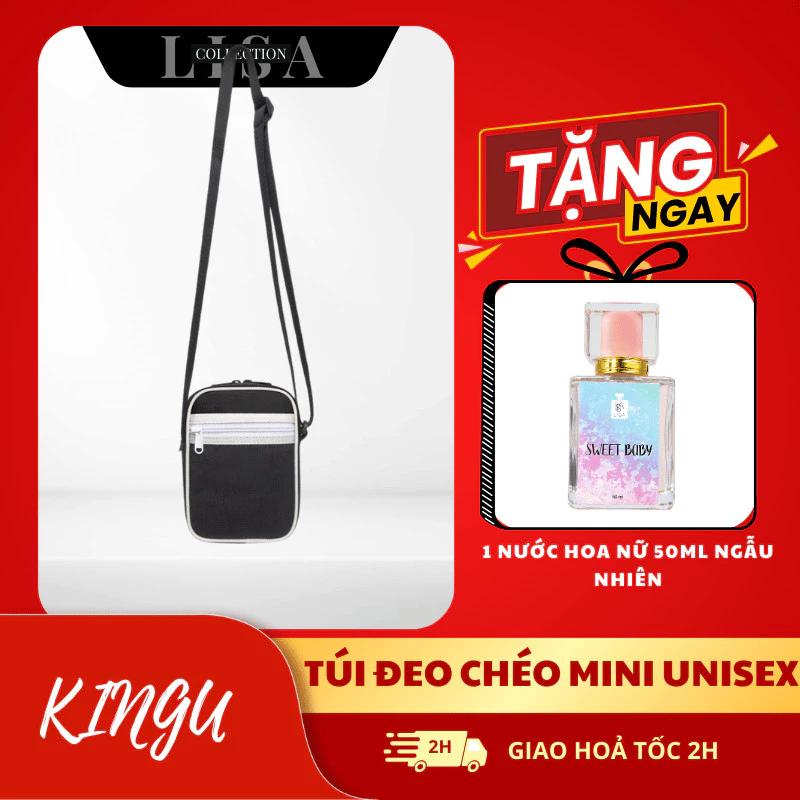 Combo túi Mini Unisex Đen/Trắng tặng nước hoa 30-50ml / Nam-Nữ