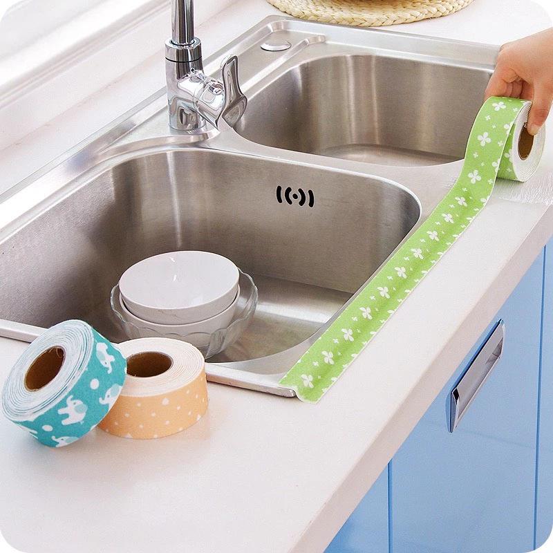 Cuộn băng keo dán viền bồn rửa, bếp ga chống thấm nước, cuộn ron dán mép bồn