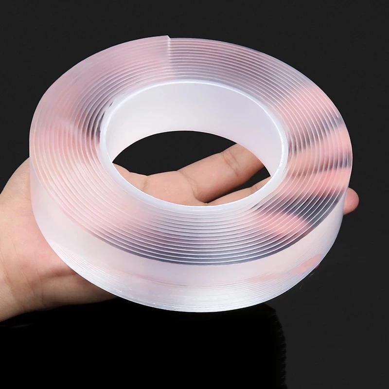 Cuộn băng keo nano trong suốt 2 mặt siêu dính, đa năng, tiện dụng, cao cấp, giá rẻ